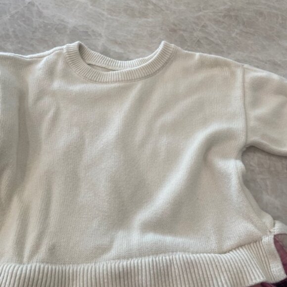 Baby Gap Cotton Dress, White Top, Pink Plaid Skirt Size 5 yrs - Picture 4 of 5